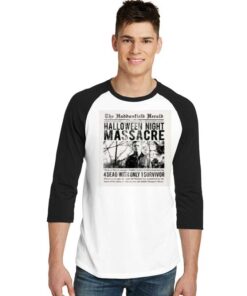 The Haddonfield Herald Halloween Night Massacre Raglan Tee