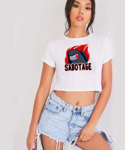 The Impostor Sabotage Crewmate Tasks Crop Top Shirt