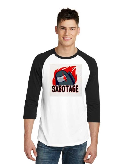 The Impostor Sabotage Crewmate Tasks Raglan Tee