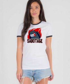 The Impostor Sabotage Crewmate Tasks Ringer Tee