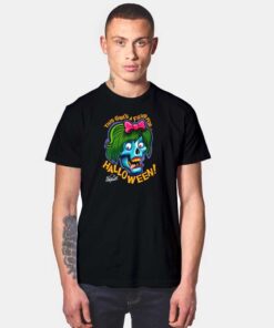 This Girl's A Fiend For Halloween Zombie T Shirt