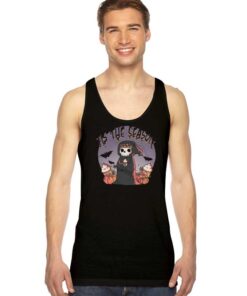 Tis The Season Grim Reaper Halloween Ice Cream Tank Top