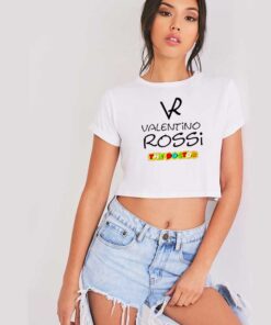 VR Valentino Rossi The Doctor Racer Crop Top Shirt