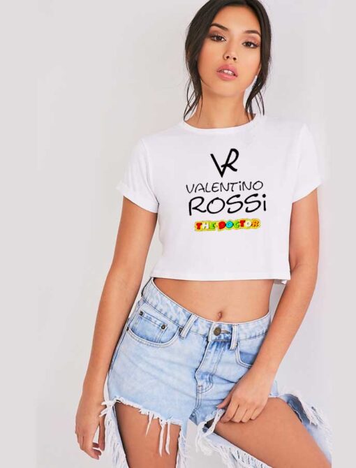 VR Valentino Rossi The Doctor Racer Crop Top Shirt