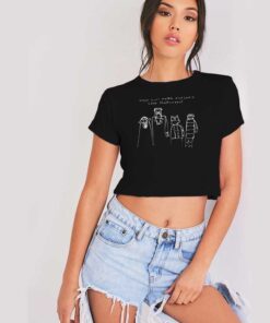 Wear Your Masks And Let's Save Halloween Crop Top Shirt