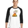 Welcome Great Pumpkin Sign Halloween Raglan Tee