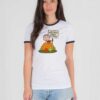 Welcome Great Pumpkin Sign Halloween Ringer Tee