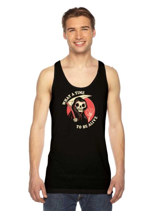 What A Time To Be Alive Halloween Tank Top