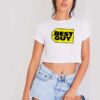 Who Is The Best Guy Price Tag Crop Top Shirt