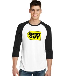 Who Is The Best Guy Price Tag Raglan Tee