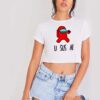 You Suspicious AF Among Us Accused Crop Top Shirt