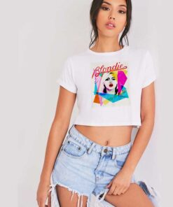 Amplified Blondie Ahoy 80s Mosaic Crop Top Shirt