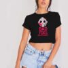 Bad Foes Costumes Halloween Mask Crop Top Shirt