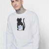 Black Cat Will You Shut Up Man Joe Biden Sweatshirt