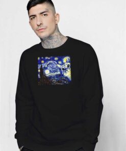 Cat The Starry Night Van Halen Sweatshirt