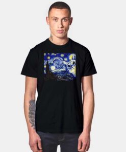 Cat The Starry Night Van Halen T Shirt