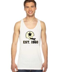 Cowboys Est 1960 Helmet With Star Tank Top