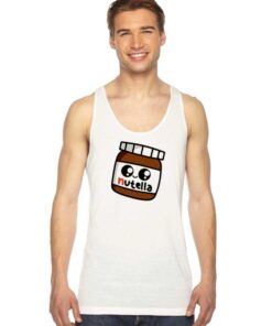 Cute Nutella Shine Eyes Jar Tank Top