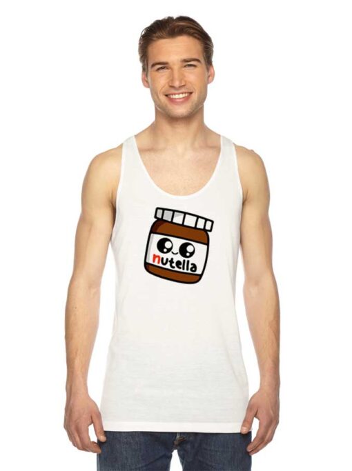 Cute Nutella Shine Eyes Jar Tank Top