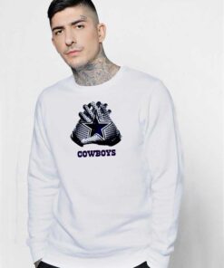 Dallas Cowboys Star Shaped Gloves Sweatshirt