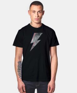 David Bowie Logo Eyes Lightning T Shirt