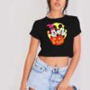 Disney Mickey and Minnie Halloween Night Crop Top Shirt