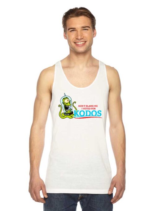 Don't Blame Me I Voted for Kodos Simpsons Tank Top