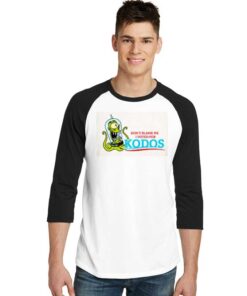 Don't Blame Me I Voted for Kodos Simpsons Raglan Tee