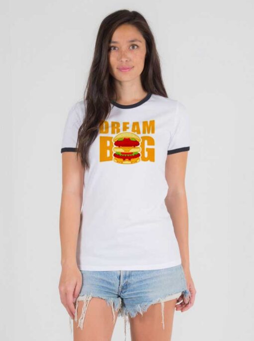 Dream Big McDonalds Big Mac Burger Ringer Tee