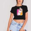 Dunkin Donuts Retro Coffee Logo Crop Top Shirt