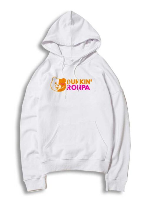 Dunkin Ronpa Black White Bear Donuts Hoodie