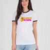 Dunkin Ronpa Black White Bear Donuts Ringer Tee