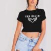 Eddie Van Halen Heart Wings Crop Top Shirt