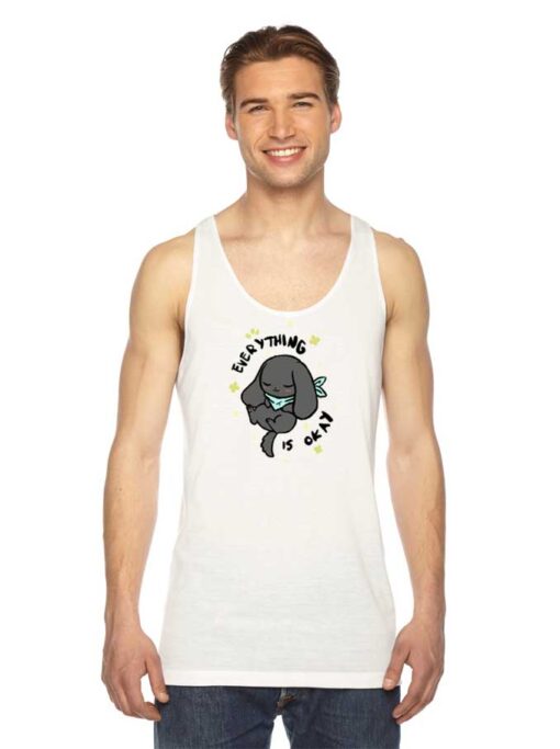 Everything Is Okay Kawaii Puppy Tank Top