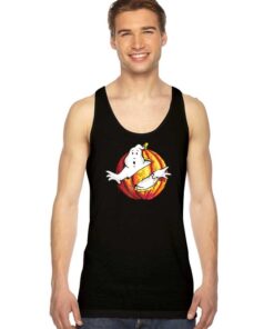 Ghostbusters Movie Logo Halloween Pumpkin Tank Top