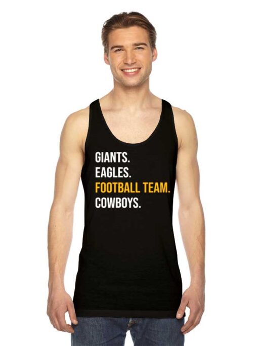 Giants Eagles Football Team Cowboys Dallas Tank Top