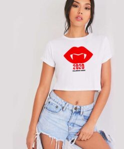 Halloween 2020 Sucks Vampire Lips Crop Top Shirt