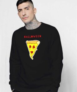 Halloween Pizza Slice Face Costume Sweatshirt