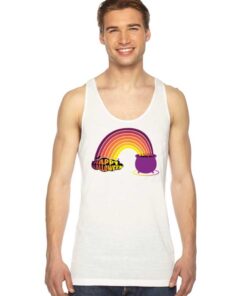 Happy Halloween Rainbow Brewing Pot Tank Top