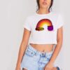 Happy Halloween Rainbow Brewing Pot Crop Top Shirt