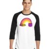 Happy Halloween Rainbow Brewing Pot Raglan Tee