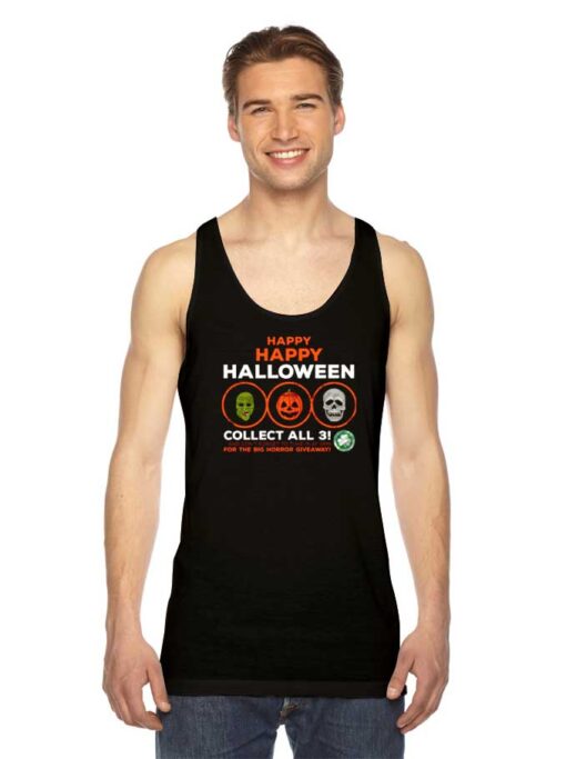 Happy Happy Halloween All Three Masks Tank Top