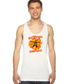 Homer Simpsons See You In Hell Candy Boys Tank Top