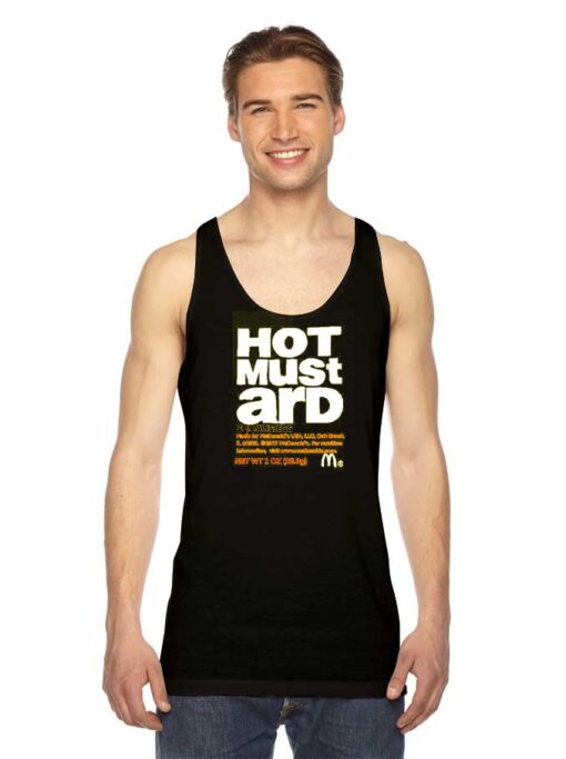 Hot Mustard Contain Egg McDonald Label Tank Top