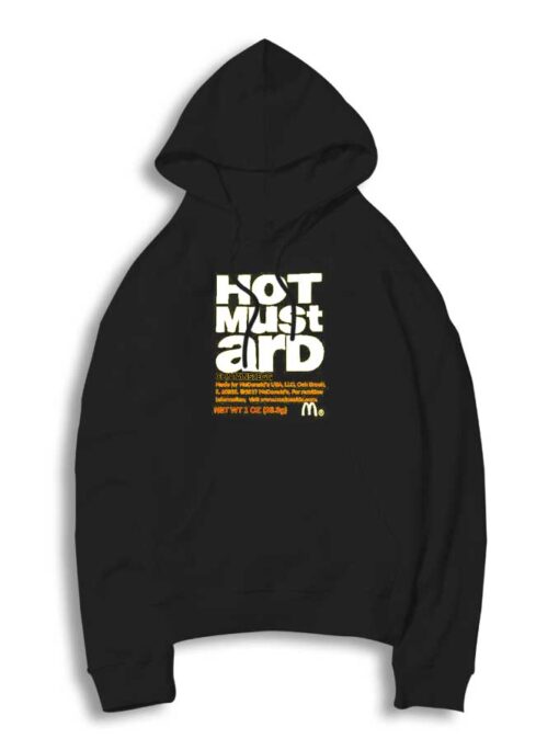 Hot Mustard Contain Egg McDonald Label Hoodie