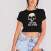 I Don't Know What I'm Doing Skull Halloween Crop Top Shirt