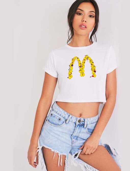 I'm Loving It McDonalds Chicken Logo Crop Top Shirt