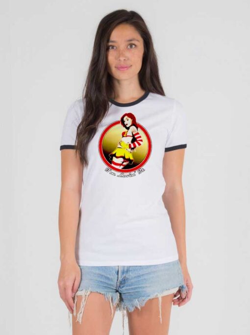 I'm Loving It McDonalds Women Ronald Ringer Tee