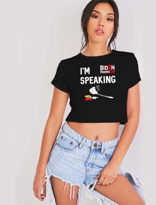 I'm Speaking Biden Harris 2020 Election Debate Crop Top Shirt