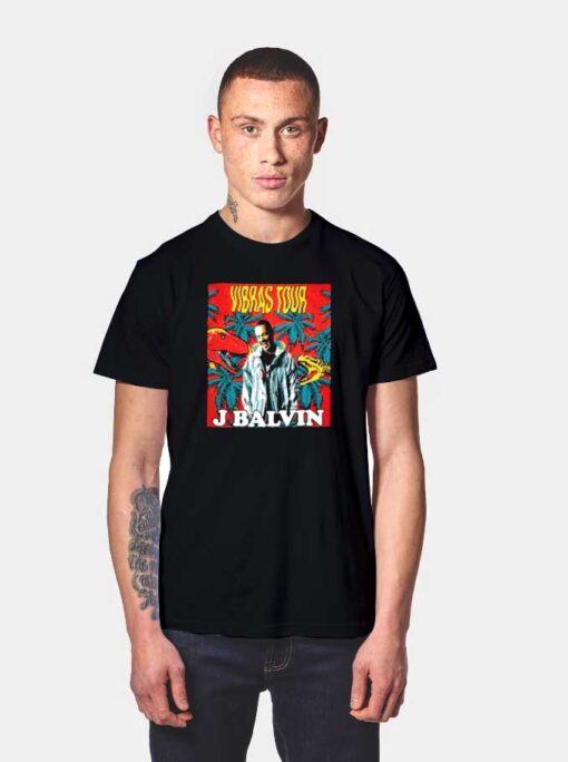 J Balvin Vibras Tour Dinosaur World T Shirt